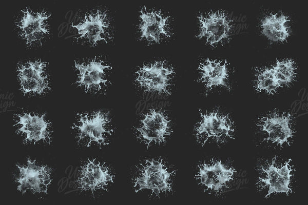 50 Water Splash Photoshop Brushes - High Quality Effects