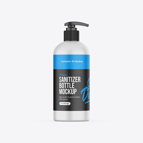 Sanitizer Bottle Mockup