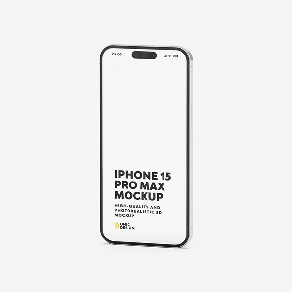 iPhone 15 Pro Max Mockup for Design Showcase