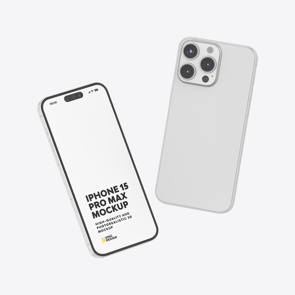 iPhone 15 Pro Max Mockup for Design Showcase