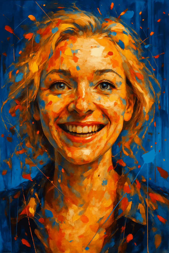 Splashed Portrait Custom Vibrant Splash Art Portrait - Transform Your Photo