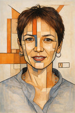 Custom Geometric Portrait Illustration