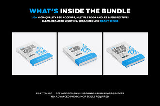 Book Mockup Bundle (250+ PSDs)