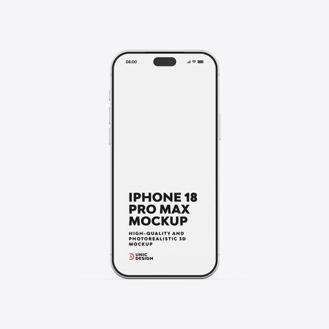 iPhone 18 Pro Max Mockup Set