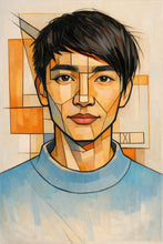 Custom Geometric Portrait Illustration