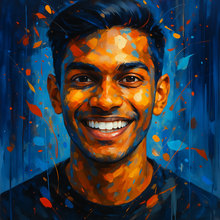 Custom Vibrant Splash Art Portrait