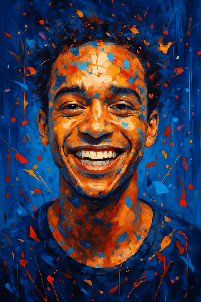 Splashed Portrait Custom Vibrant Splash Art Portrait - Transform Your Photo