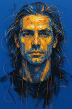 Custom Blue & Orange Portrait