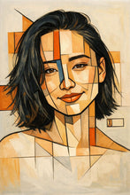 Custom Geometric Portrait Illustration