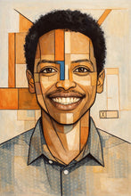 Custom Geometric Portrait Illustration