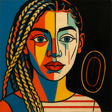 Custom Picasso-Style Cubist Portrait