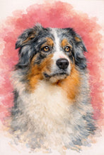 Custom Watercolor Dog Portrait