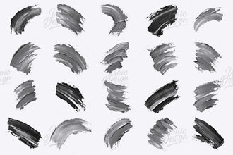 20 Paint Stroke Photoshop Brushes