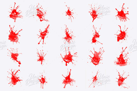 20 Paint Splash Photoshop Brushes