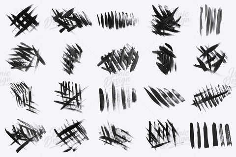 30 Paint Strokes Photoshop Brushes