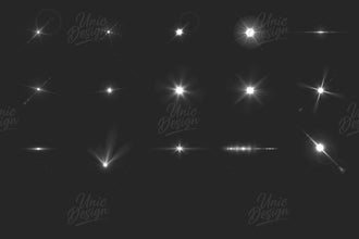 15 Lens Flare Photoshop Brushes