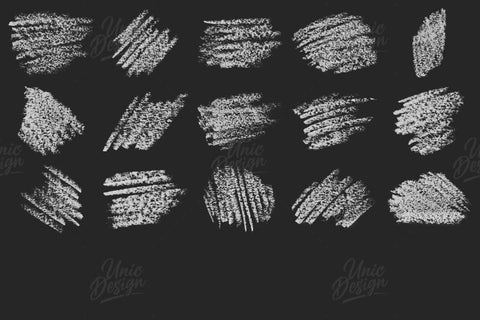 Stamp Chalk Brushes for Photoshop