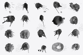 123 Blot Photoshop Brushes