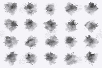 50 Watercolor Photoshop Brushes