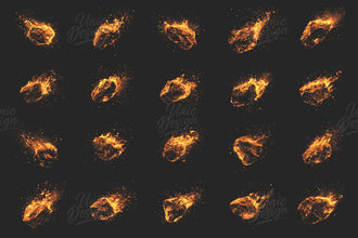 20 Meteor Photoshop Brushes