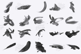 Stamp Paint Swoosh Brushes for Photoshop