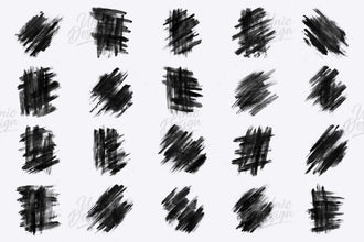 20 Graphite Photoshop Brushes