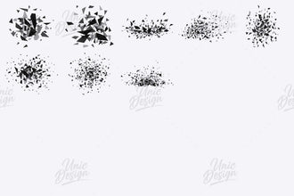 Stamp Shatter Brushes for Photoshop - Enhance Artwork