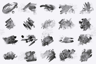 Watercolor Brushes for Photoshop - 57 Set