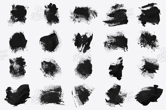 Stamp Grunge Brushes - High-Quality 23 Brush Set