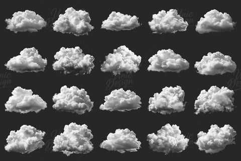 20 Cloud Photoshop Brushes