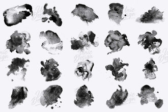 Stamp Watercolor Brushes for Photoshop