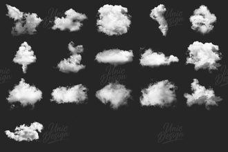 16 Cloud Photoshop Brushes