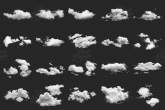 32 Cloud Photoshop Brushes