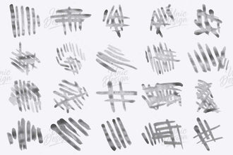 Stamp Paint Stripes Brushes for Photoshop