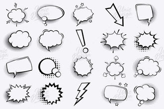 Elevate Designs with Stamp Speech Bubble Brushes