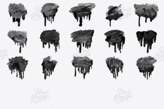 15 Paint Drip Photoshop Brushes