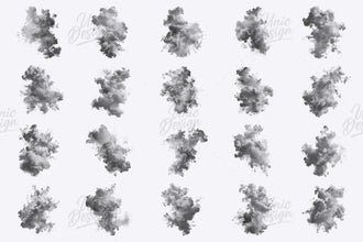 20 Ink In Water Photoshop Brushes