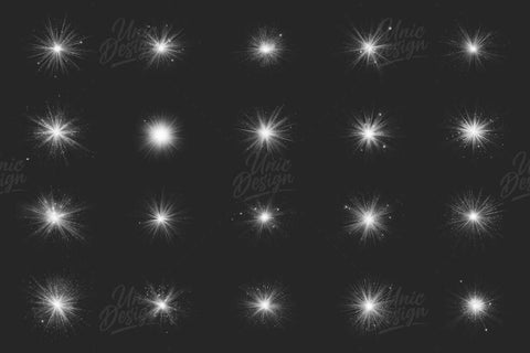 20 Starburst Photoshop Brushes