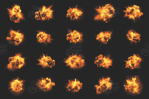 20 Explosion Photoshop Brushes