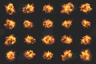 20 Explosion Photoshop Brushes