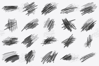 23 Marker & Pen Photoshop Brushes