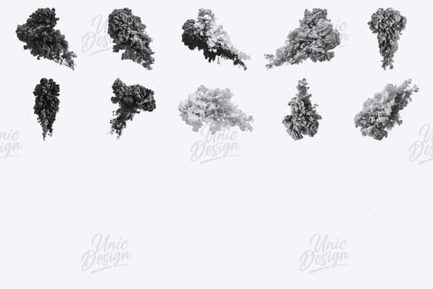 10 Ink in Water Photoshop Brushes – High Quality