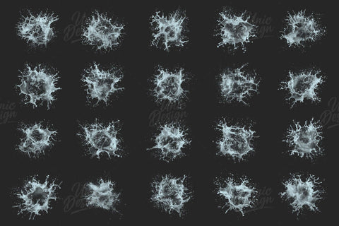 50 Water Splash Photoshop Brushes