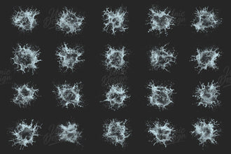 50 Water Splash Photoshop Brushes