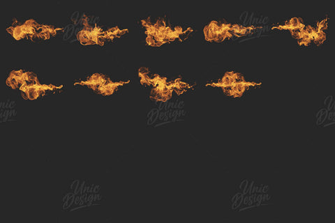 9 Flame Photoshop Brushes