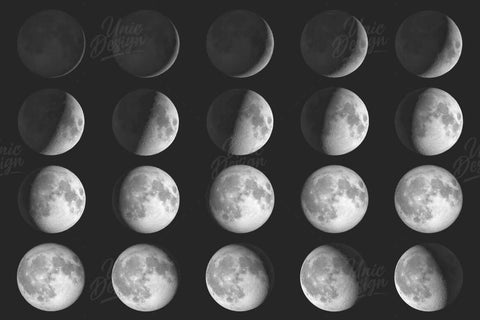 Stamp Moon Brushes - 27 High-Quality Moon Brushes