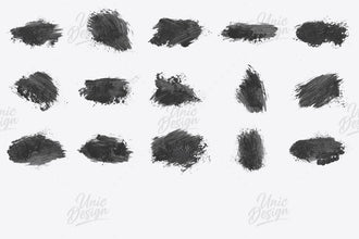 15 Paint Smear Photoshop Brushes