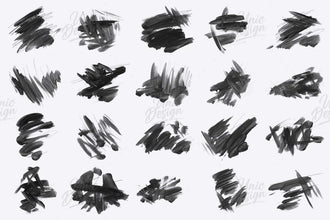 Stamp Mixed Media Brushes - 27 High-Resolution Brushes