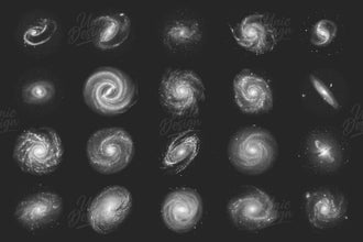 25 Galaxy Photoshop Brushes