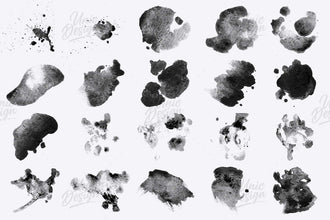 38 Watercolor Photoshop Brushes